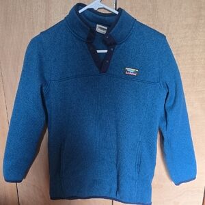L.L. Bean Blue Sweater Pullover Boys Large 14-16